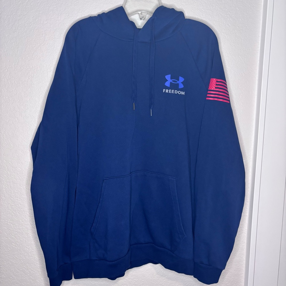 Under Armour Men's Navy Blue Freedom Hoodie